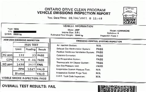 emission test results meaning.